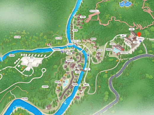 乌伊岭结合景区手绘地图智慧导览和720全景技术，可以让景区更加“动”起来，为游客提供更加身临其境的导览体验。